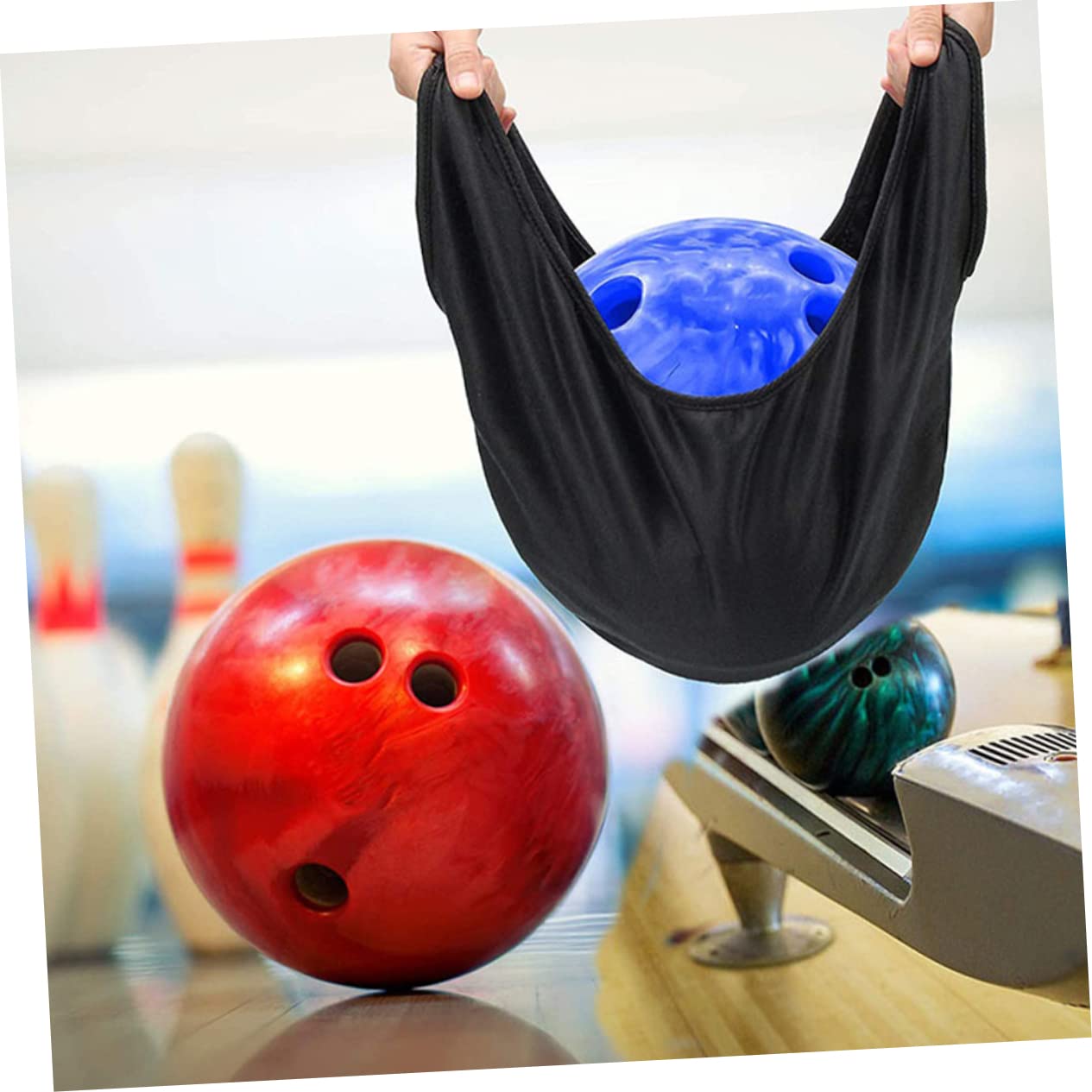 Mipcase 3pcs Bowling Ball Cleaning Kit Microfiber Towel Polishing Pad for Beginners Pros