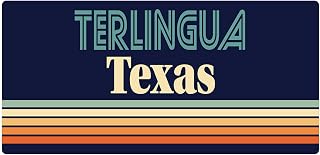 Terlingua Texas 2.5 x 1.25-Inch Vinyl Decal Sticker Retro Design