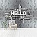 PSiFound® 3D Adesivi Murali Tridimensionale Lettere Cinese Ciao (300X210Cm) Foto Di Stampa Murale Carta Da Parati Poster Immagine Decorazione Fai Da Te Per La Casa, Stanza Del Bambino