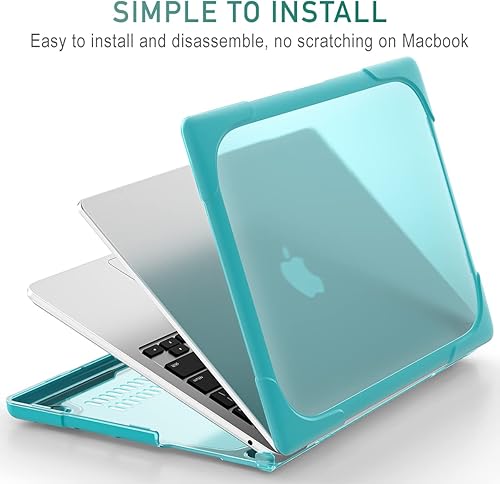 Miniatura 63 de Mektron Funda resistente 2025/2024/2023 para MacBook Air de 15 pulgadas con chip M4/M3/M2 modelo A3241/A2941/A3114, carcasa rígida protectora a