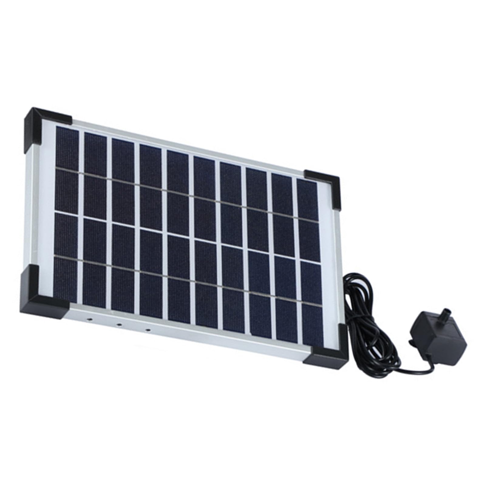 Dioche Pompa dell'acqua a Pannello Solare con Kit Ugelli Pompa per Fontana Solare da 5 W 380 L/h per Laghetto e Giardino all'aperto - Cavo da 10 Piedi per un Facile Posizionamento