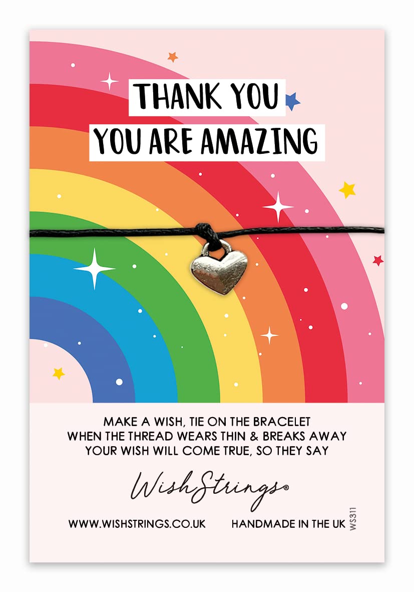 Wishstrings Thank You You Are Amazing Wish Bracelet On Gift