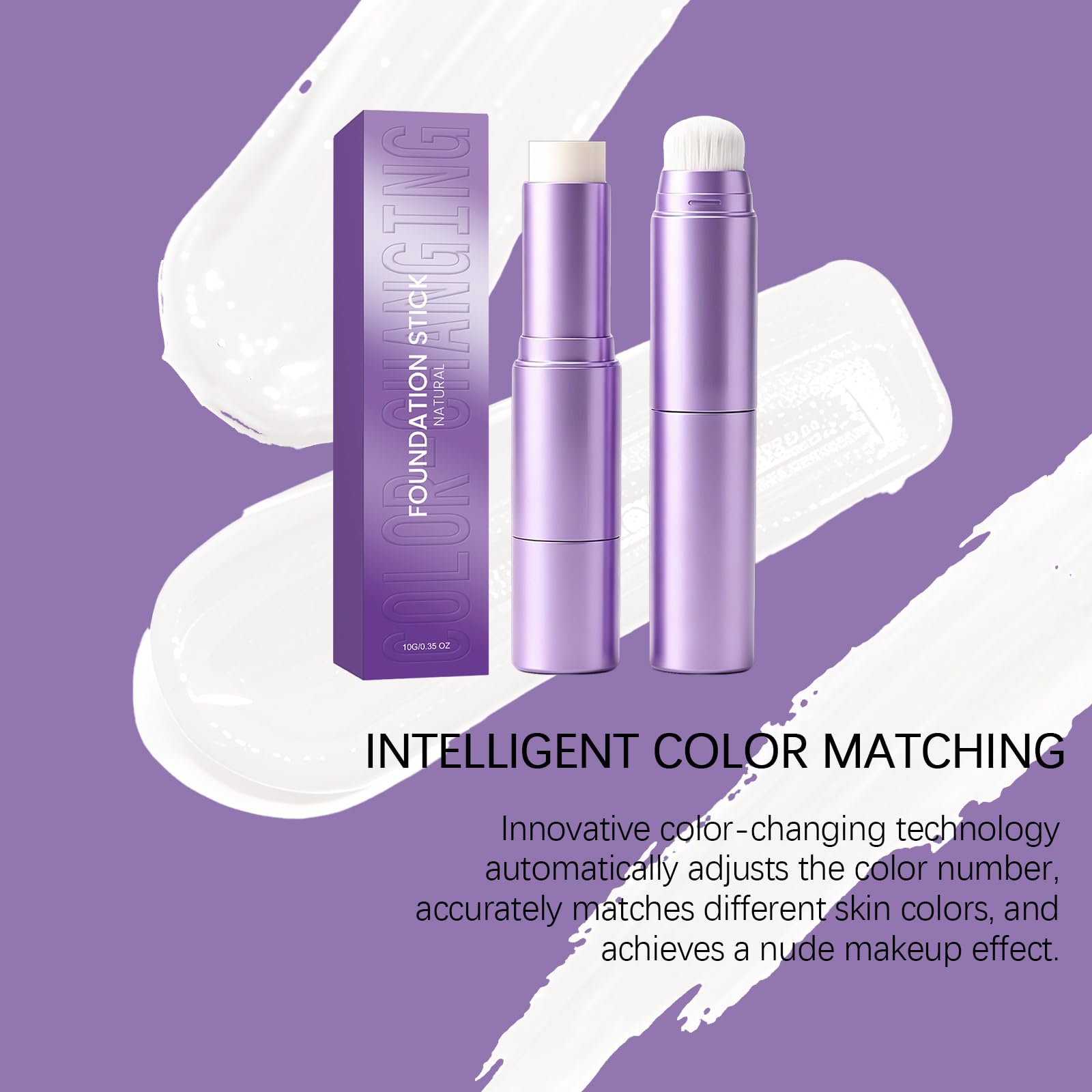 2-in-1-Farbwechsel-Foundation-Stick, leichter matter Concealer (5PCS)