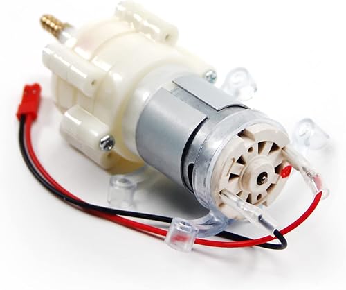 Miniatura 3 de Fielect Bomba de diafragma autocebante 5-12V Motor Bomba de agua de absorción de impactos Bomba de diafragma DC Boca de cobre de 0.197 in R385 con