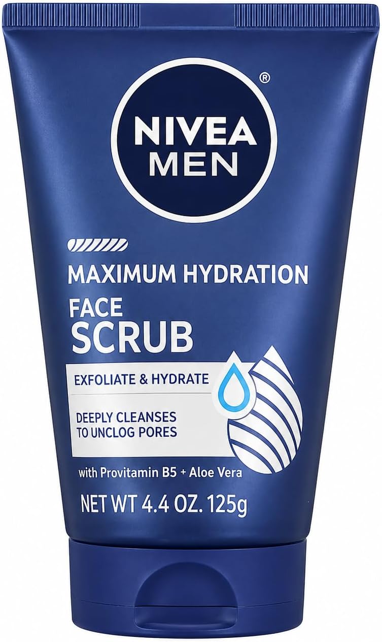 NIVEA Men Original Deep Cleaning Face Scrub 4.4 Ounce