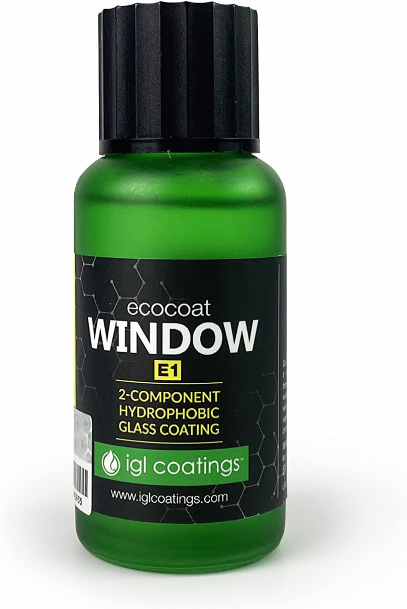 IGL Ecocoat Window Hydrophobic Glass Coating (60ml) Ultimate Ceramic Coating DIY Kit