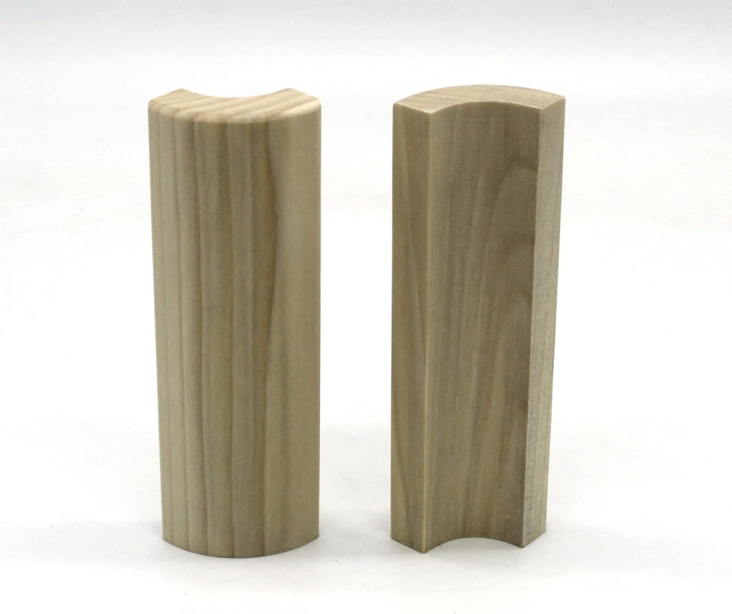 5/8" x 2" x 6" Poplar (Paint Grade) Outside Radius Corner Base Block, Trim Molding for Thin Baseboard (15)