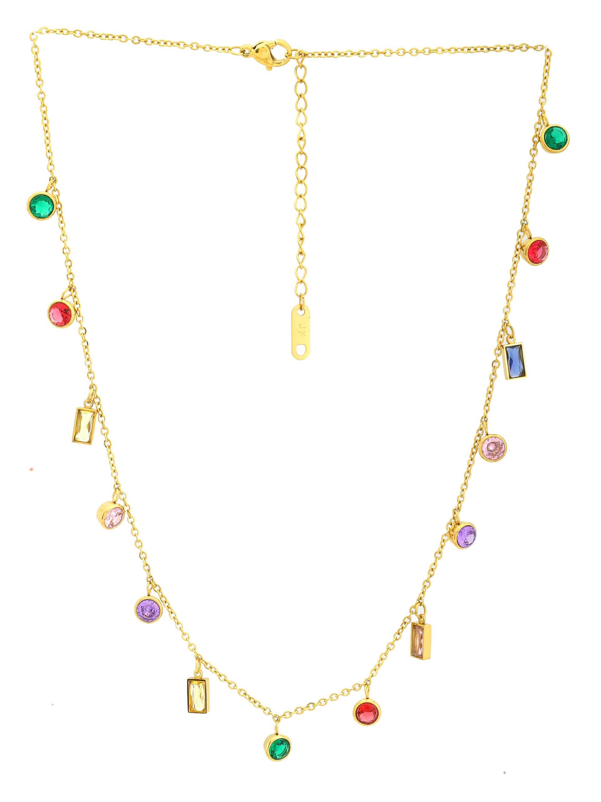 18K Gold plated Floral Charm Necklace in Gold,Jewellery Gift for Girls & Women | Waterproof & Anti-Tarnish Necklace, Stylish & Trendy Necklaces for Ladies-image-22