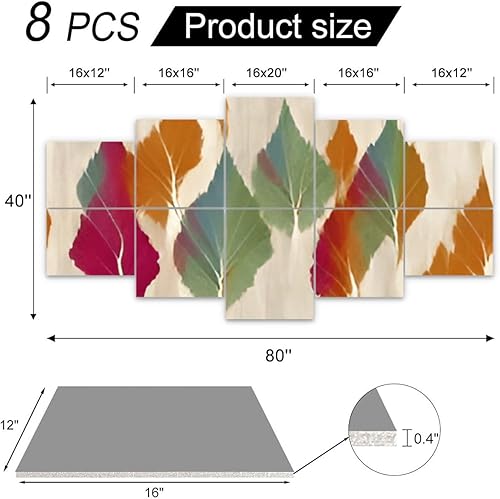 Miniatura 6 de Paneles de pared acústicos insonorizados ikat étnicos tribales bohemios colores sin costuras motivo étnico hecho a mano autoadhesivo arte paneles