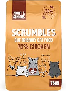 Scrumbles Adult and Senior Cats Dry Food, 750g