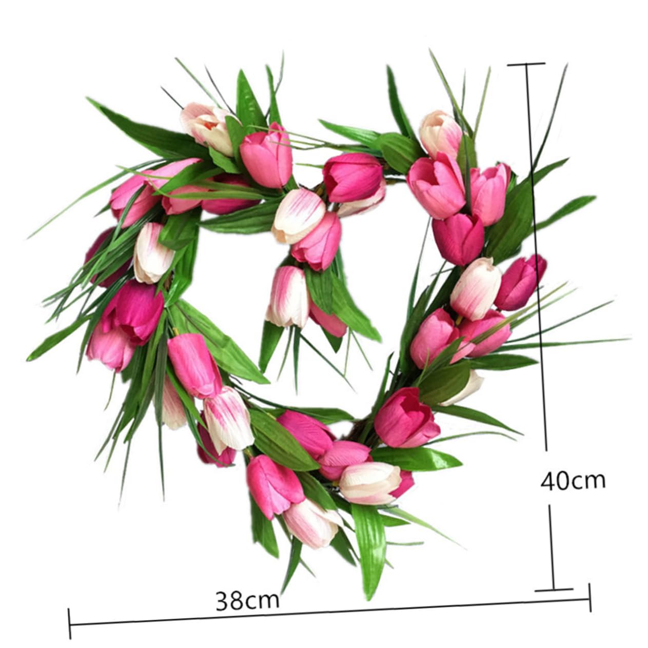 Alipis Guirlande Artificielle Forme de Cœur Décorative pour Mariage et Fête Guirlande Verte Réutilisable Suspension Murale pour Porte et Fenêtre Décoration Intérieure et Extérieure