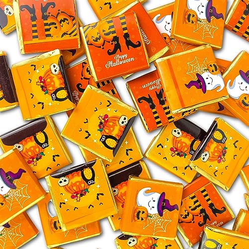 50 Halloween Chocolate Neapolitans Sweets Halloween Chocolates Trick or Treat Sweets Happy Halloween Table Decoration Sweets - In Sweet Treat Gifting Co. Gift box
