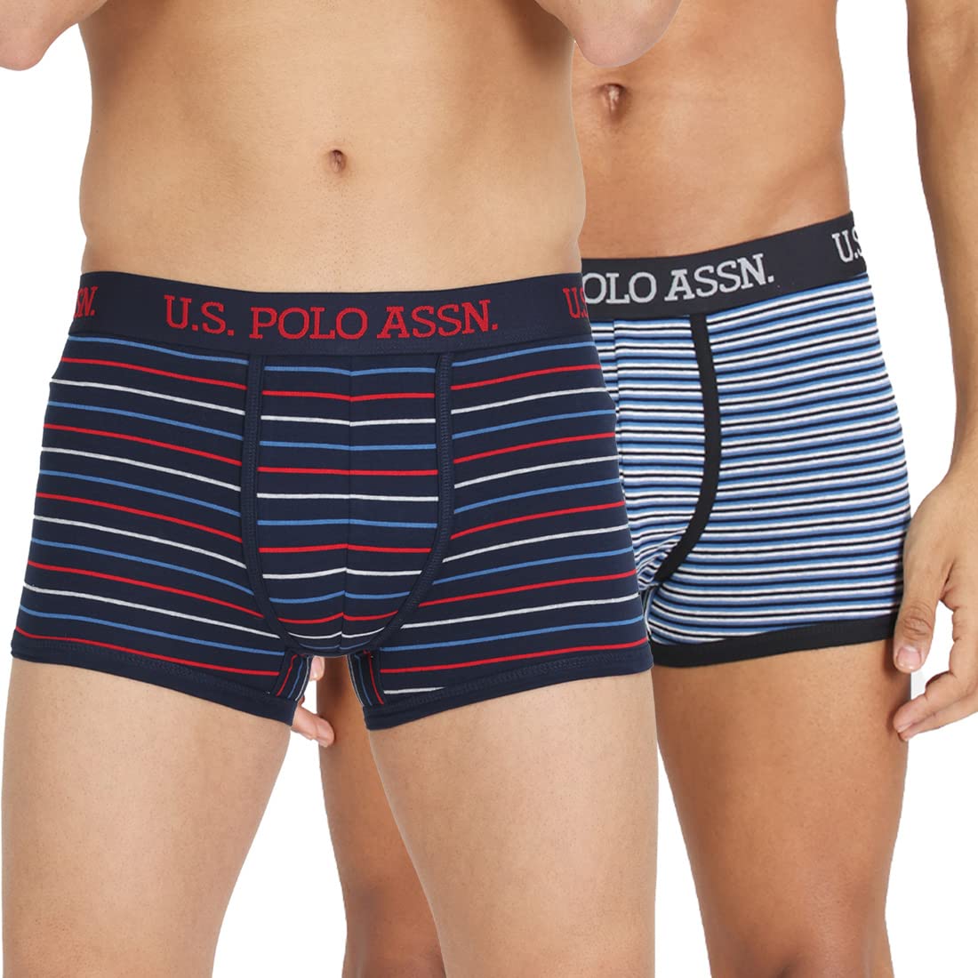 u.s. polo assn. Men Horizontal Stripe Cotton I004 Trunks - Pack of 2-picture-35