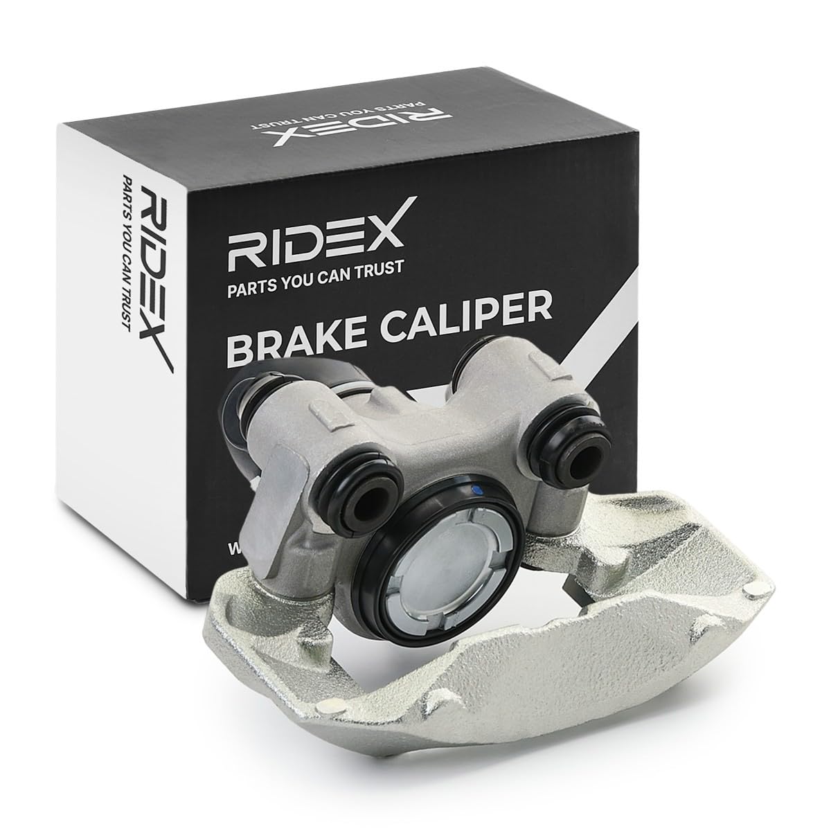RIDEX 78B1437 Pinza de freno Delantero Derecha Delantero con bastidor de soporte Compatible con CITROËN BX XB-