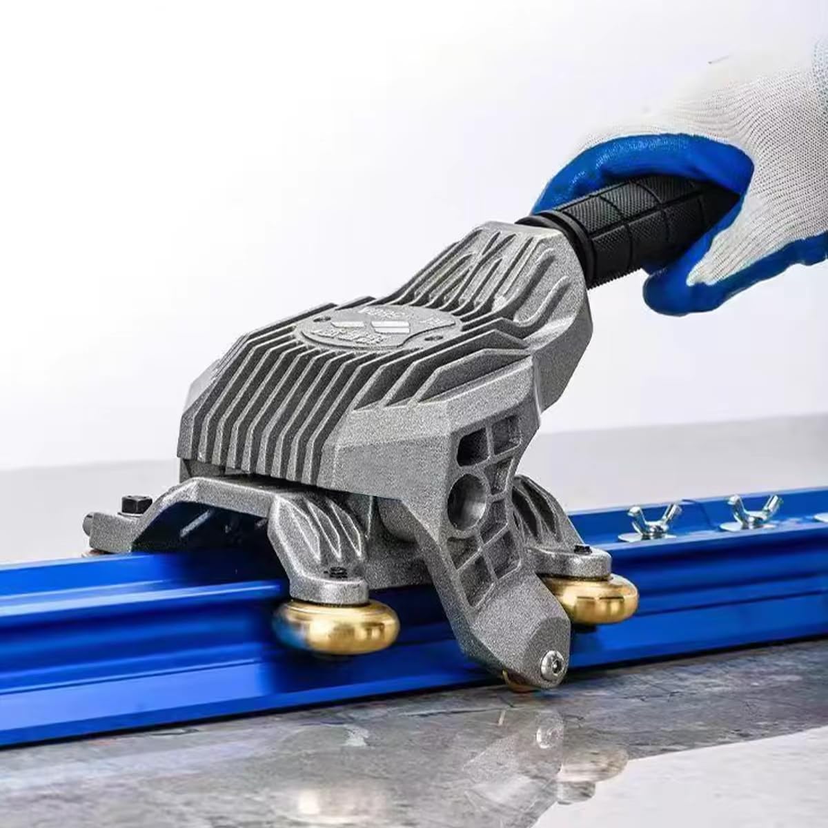Cortador de Azulejos Manual Profesional, Doble Rail de 300cm con Ventosas, para Porcelana y Cerámica de Gran Formato, Corte Preciso sin Astillas, Kit Completo con Maletín