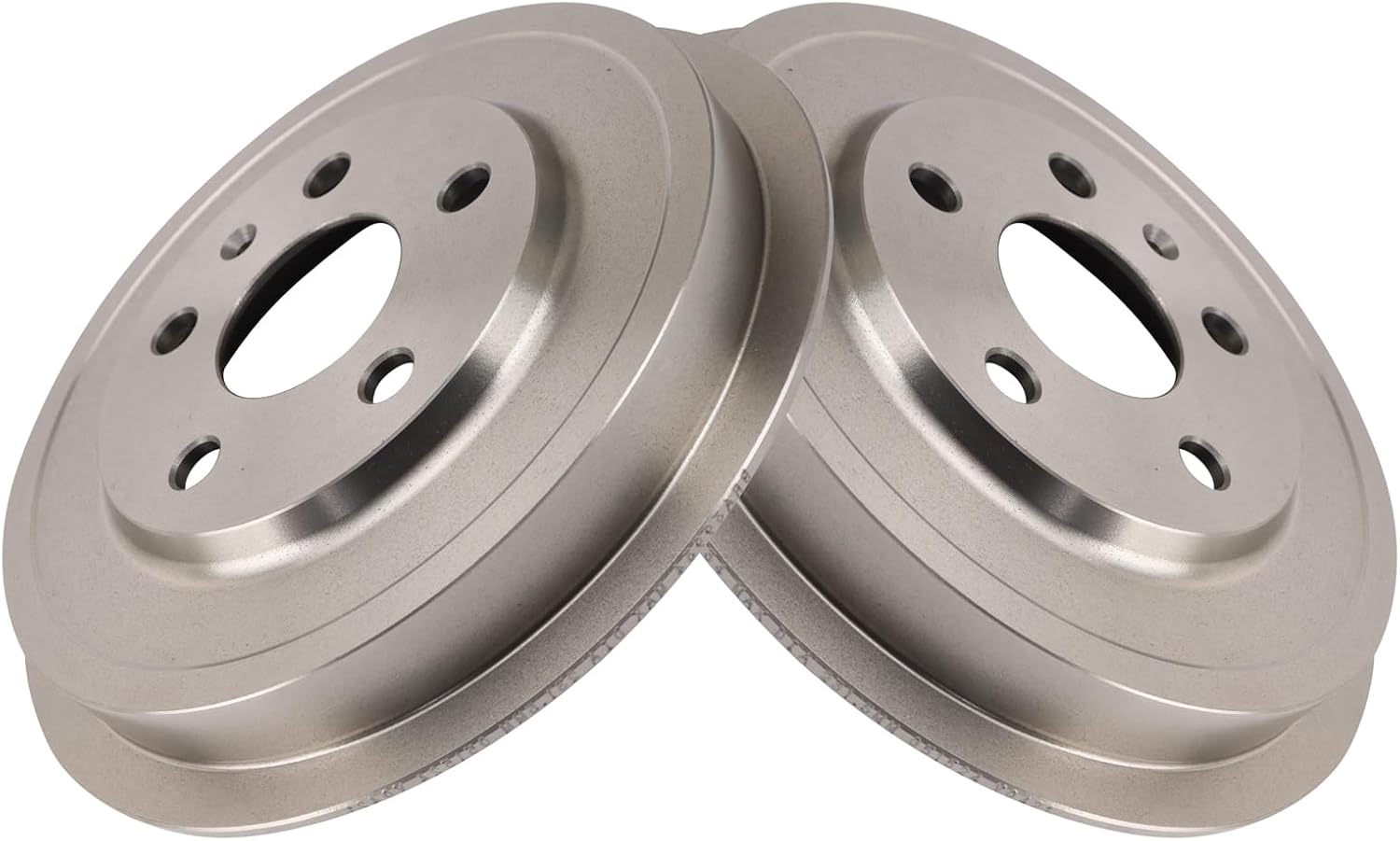 TRQ Rear Brake Drum Set Compatible with 2011-2012 Volkswagen