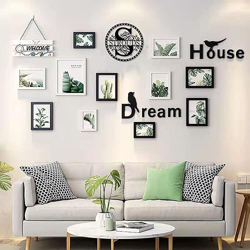 Miniatura 6 de Custom Last Name Sign Personalized Last Name Metal Signs Family Name Sign Personalized Metal Sign Metal Wall Art Split Monogram Personalized Wedding