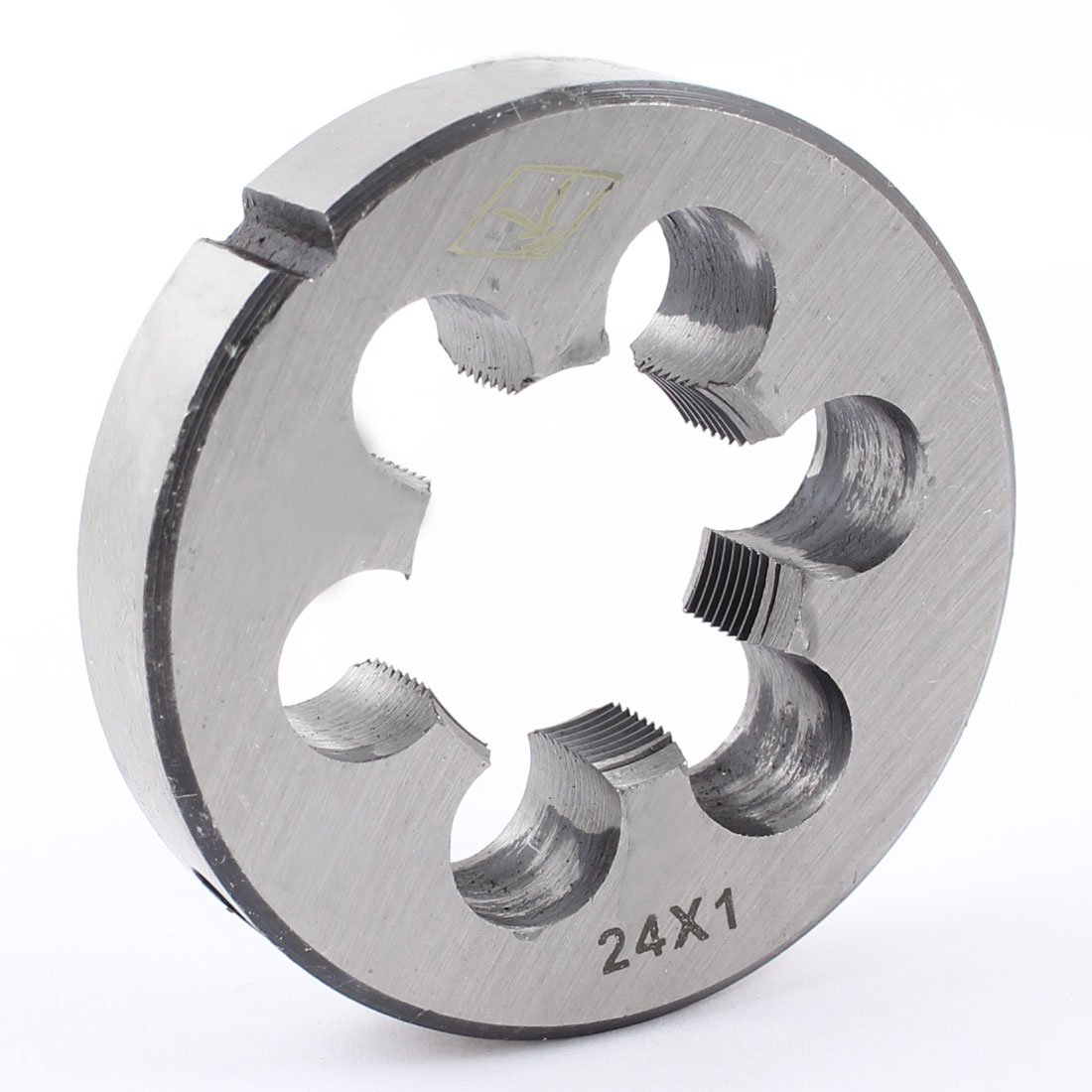 Aexit Steel 12mm Dies Thickness Metric M24 x 1 Screw Thread Round Round Threading Dies Die Tool