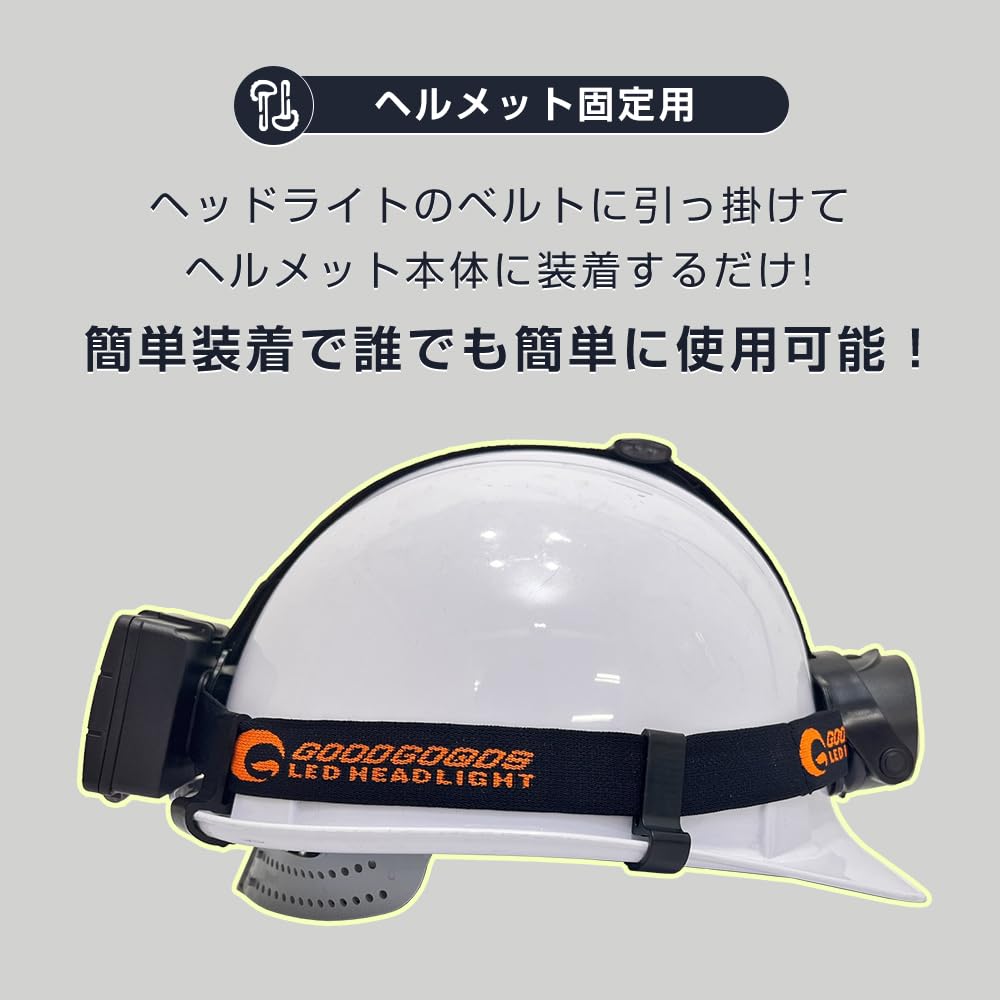 Amazon.co.jp: グッド・グッズ LEDヘッドライト用 ヘルメットホルダー
