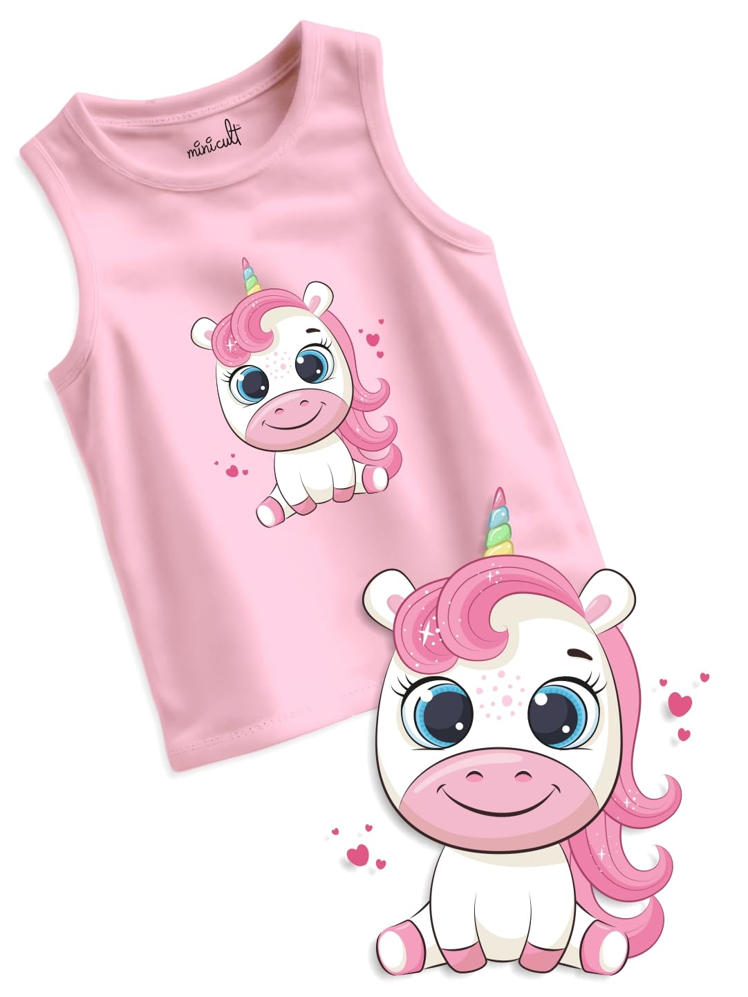 minicult Cotton Kids Vests in Cute Character Prints (Yellow)(Pack of 5)(3-6 MTS) - Image 3 thumbnail