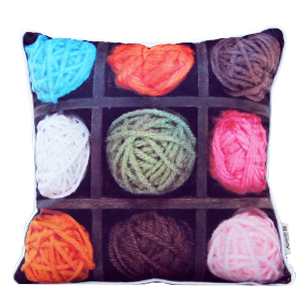 Coussin minimaliste grand format 60x60cm avec rembourrage oreiller en coton PP