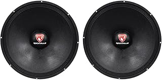 2 Rockville RVP18W8 2400w 18" Pro Subwoofers 8-Ohm Raw Sub Woofers 90 Oz Magnets