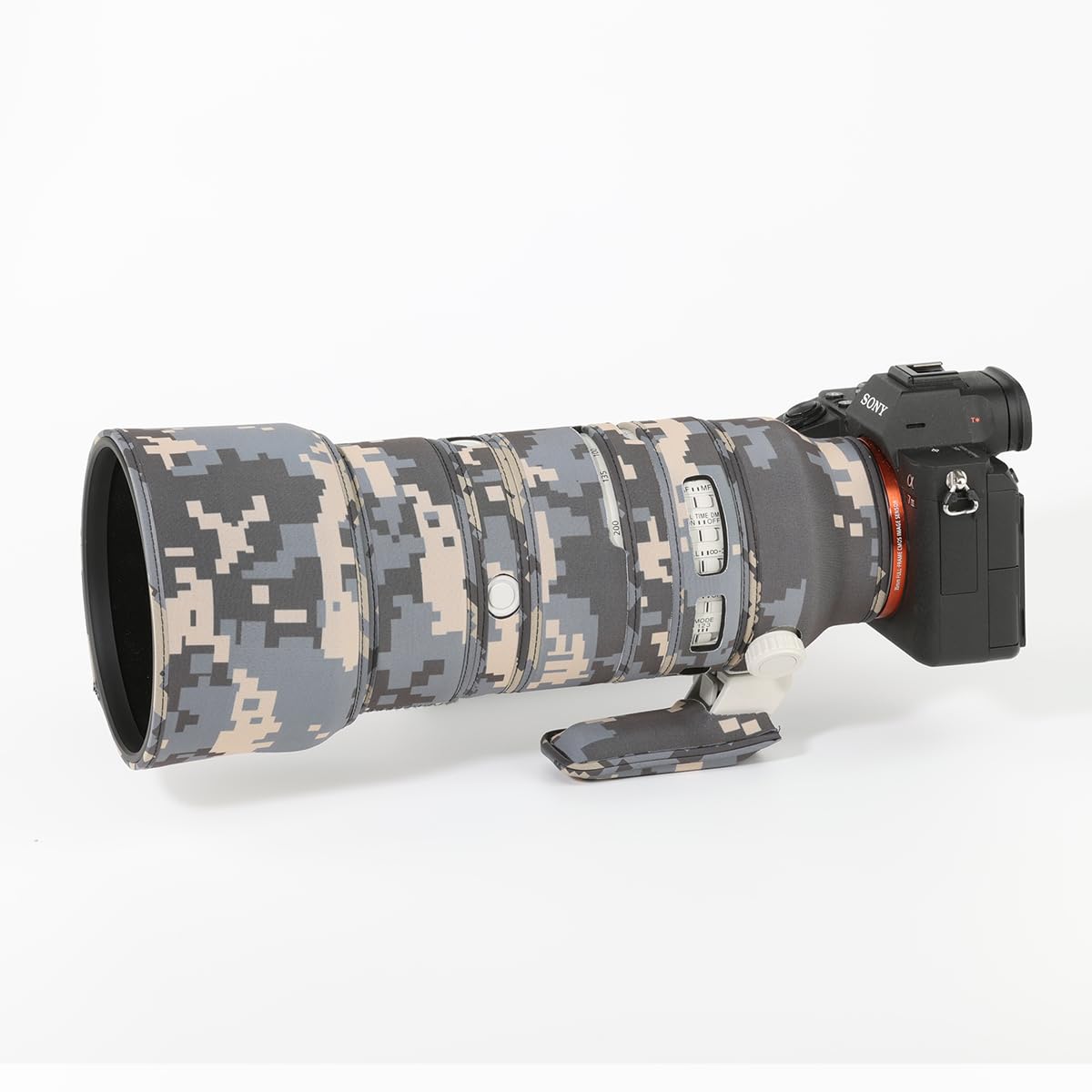 CHASING BIRDS Camouflage Waterproof Lens Coat for Sony FE 70-200mm F2.8 GM OSS II Rainproof Lens Protective Cover (Digital Camouflage, with 2.0X TC (SEL20TC))