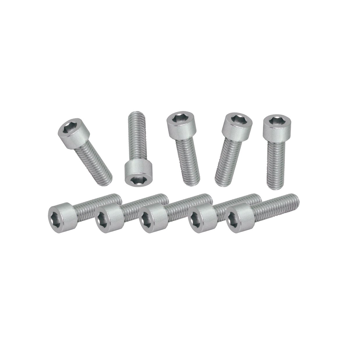 Orign8 Bottle Cage Bolts, 5mm, Bag of 10, Silver