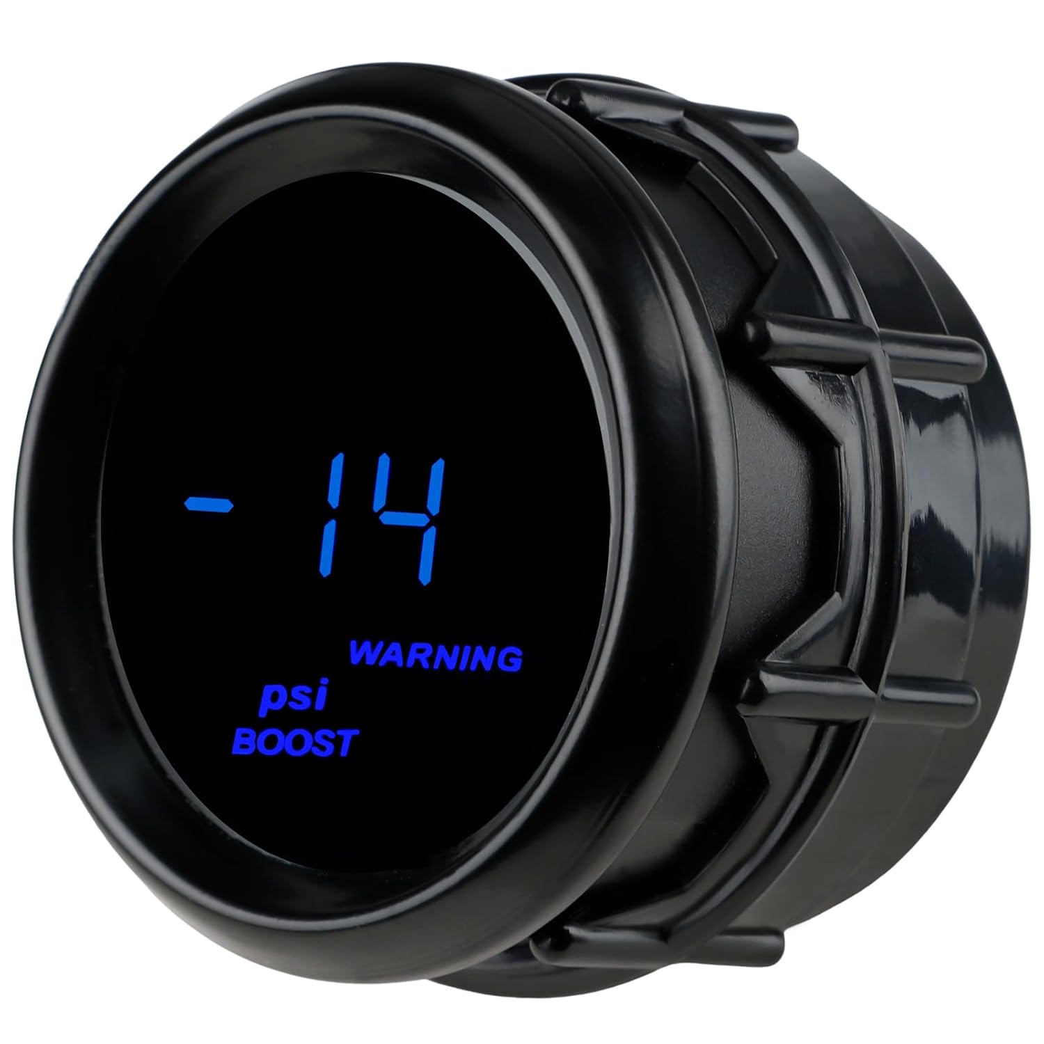 WATERWICH 2" 52mm Turbo Boost Gauge for Car Truck Marine Vehicle Automotive Blue