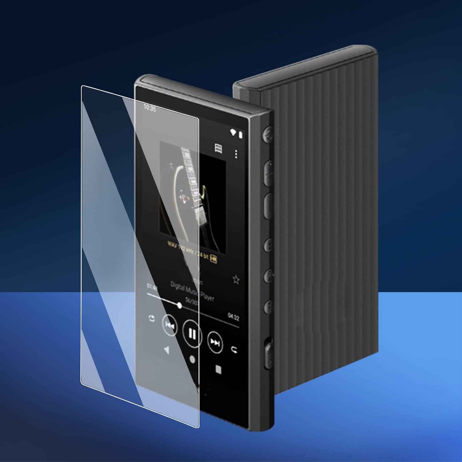 9H Scratch-Proof Premium Front LCD Screen Protector Guard Tempered Glass Protective Film for Sony Walkman NW-A300 Series NW-A306 NW-A307 (2pcs)