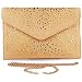 new fashion vintage envelope clutch purse clutches women bags for women 2017 evening clutch bags womens handbags and purses evening purses clutches brown handbag for women hollow out (light brown)