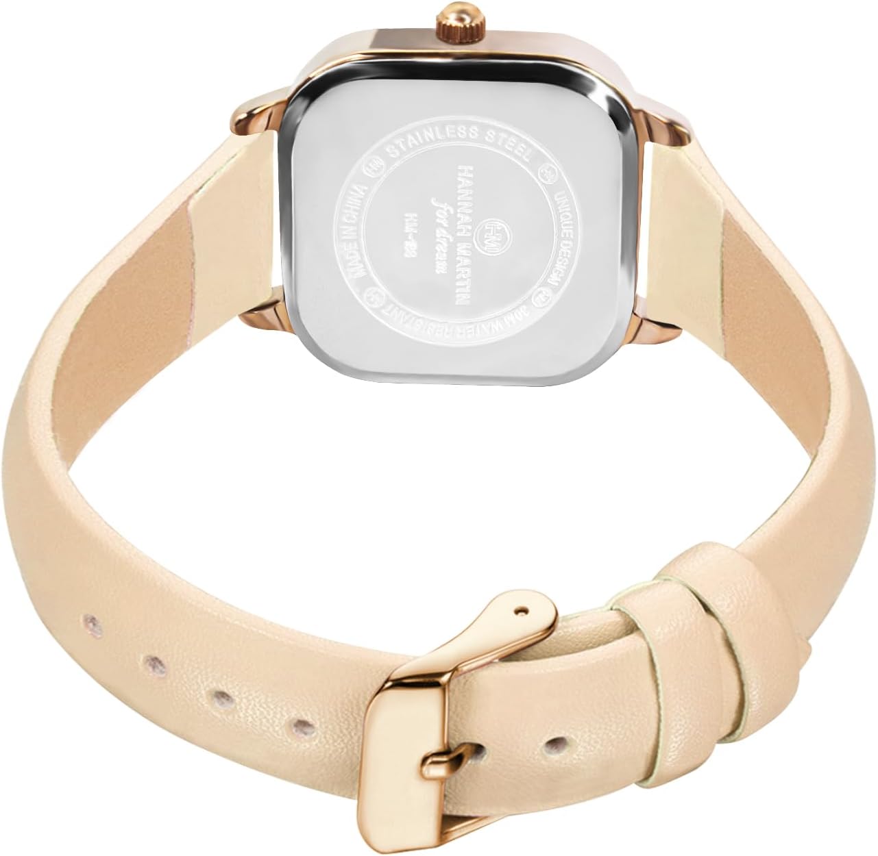 HANNAH MARTIN Watches for Women Waterproof Ladies Analog Quartz Wrist Watches Stainless Steel Band Fashion Dainty Female Watch Luxury Bracelet Diamond - Image 2