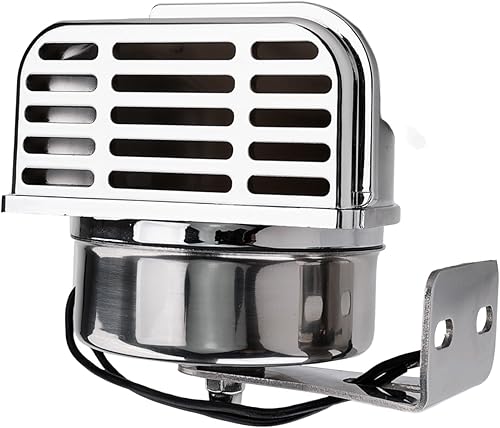 Miniatura 8 de FARBIN Bocina de acero inoxidable de tono bajo para barcos, bocina de automóvil impermeable para barcos Bocina de motocicleta súper fuerte de 12 V