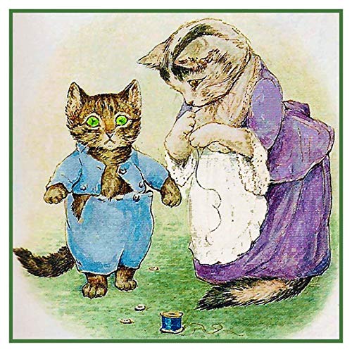 Mama Sews Tom Kitten's Coat Inspired by Beatrix Potter Counted Cross Stitch Pattern
