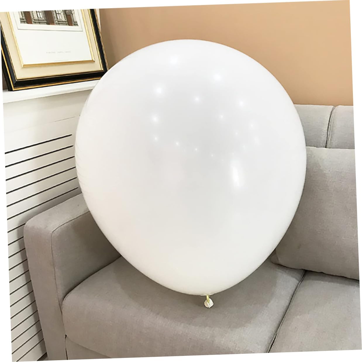 Runder Riesen Latexballon Weiß, Extra Groß, für Partydeko