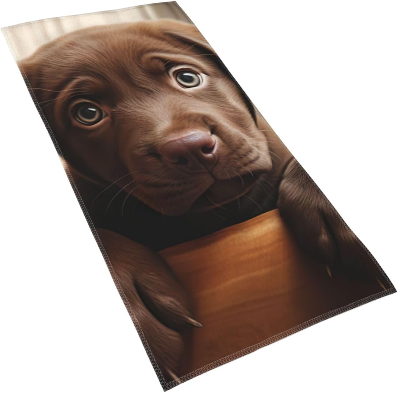 Cute Labrador Dog 1 Print Hand Towels for Kitchen, Decorative Bathroom Towels Decor Farmhouse Cute for Men Women Gifts