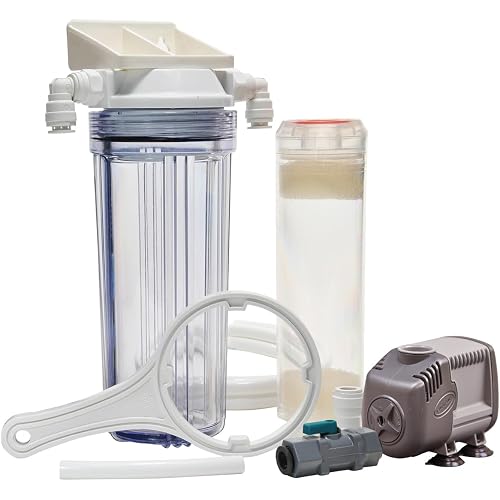 Bulk Reef Supply Media Reactor, 357 GPH - Up Flow Filtration for Fresh and Saltwater Aquariums, Compact & Quiet Design, Easy Mounting and Low Profile