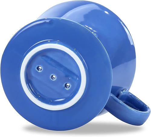 Miniatura 6 de LHUKSGF Pour Over Ceramic - Cafetera de cerámica con 3 agujeros de fondo plano, cono de filtro lento de porcelana para viajes, camping, oficina,