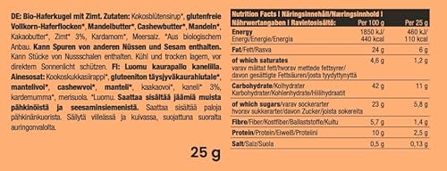 Dig Schwedische Zimtschnecken-Kugel – Vegan, Glutenfrei, 12 x 30g