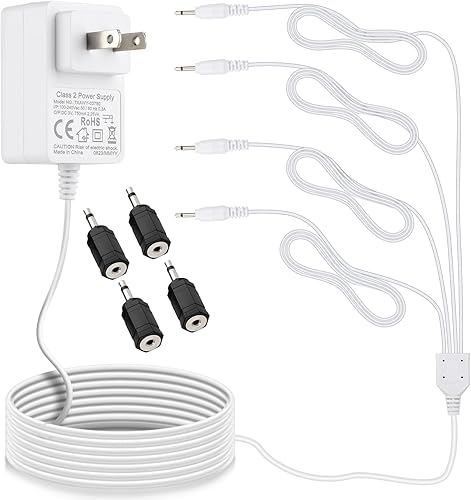 Adaptador ACDC compatible con Department 56 Village Accessories 5655026 56.55026 55026 3V Cable de alimentación para Departamento 56 Sistema de