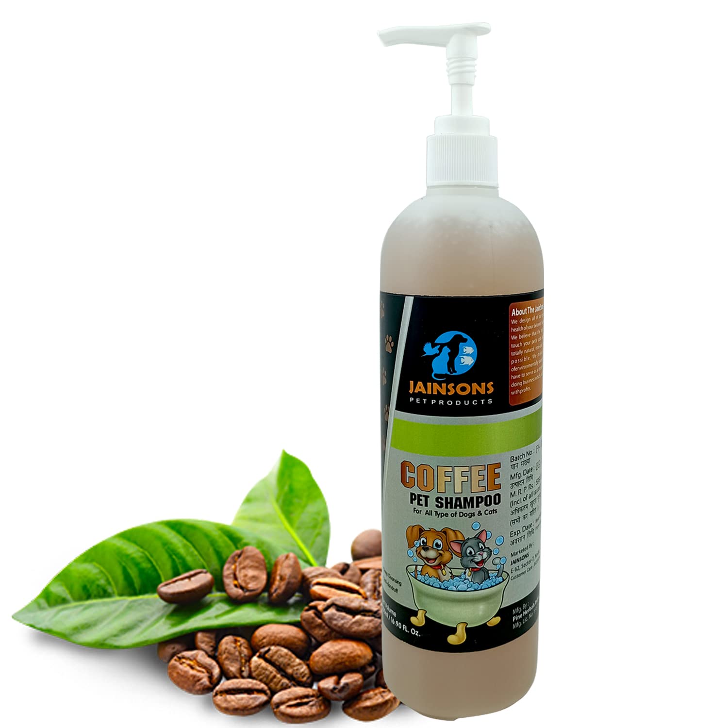 Jainsons Pet Products Coffee Dog Shampoo Dogs Silk Therapy Puppy Tearless Shampoo for Dogs | Best Shampoo for Puppies and Great for All Dogs and Breeds (COFFEE-SHAMPOO-500ML) (B09WMKFDST) Amazon Price History, Amazon Price Tracker