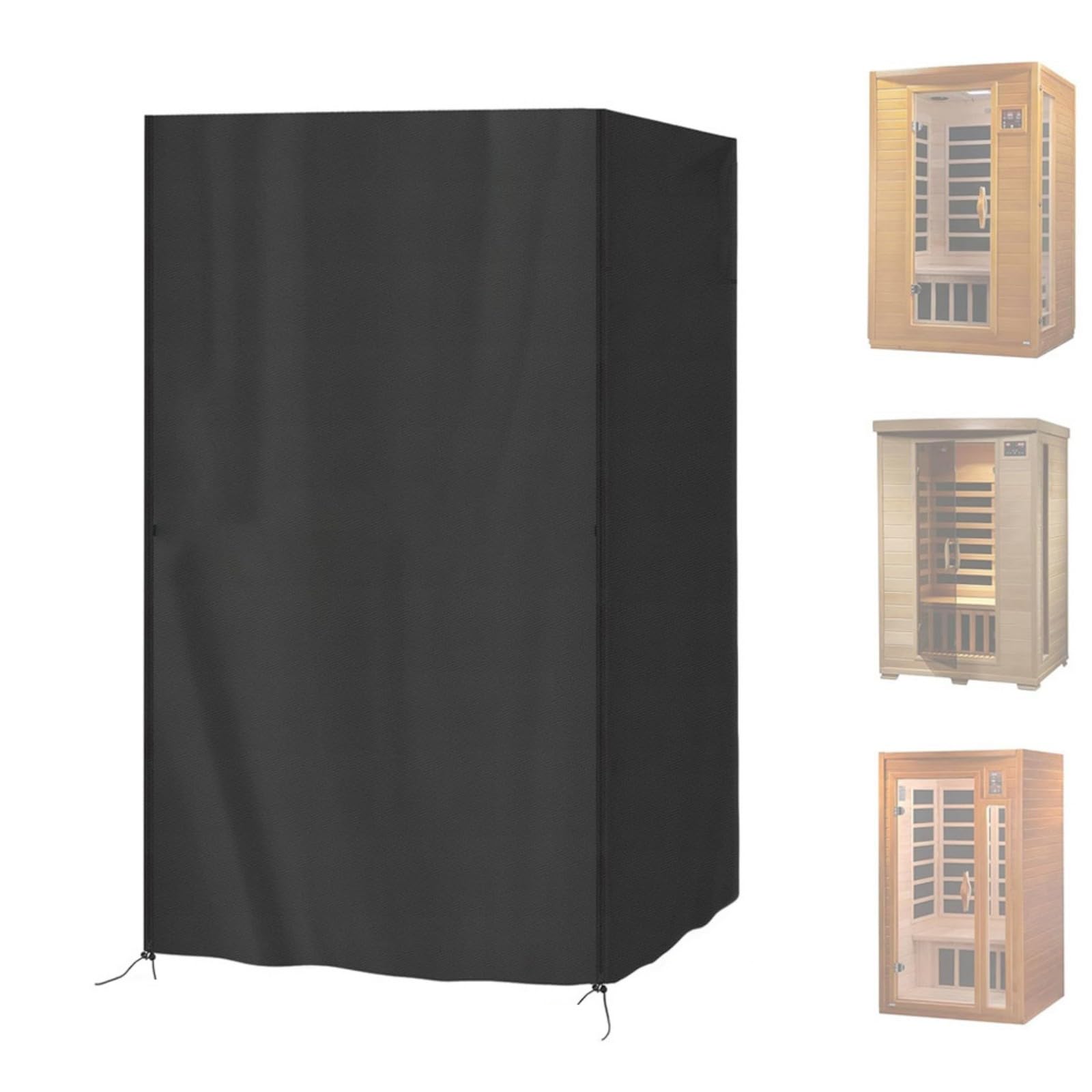 Xjdzineq Commercial Steambath Defender 122x122x193cm 420D Impermeable Fabric Protective Casing with Adjustable Straps, Fade Direct Current Steambath Dirt Protect Outdoor