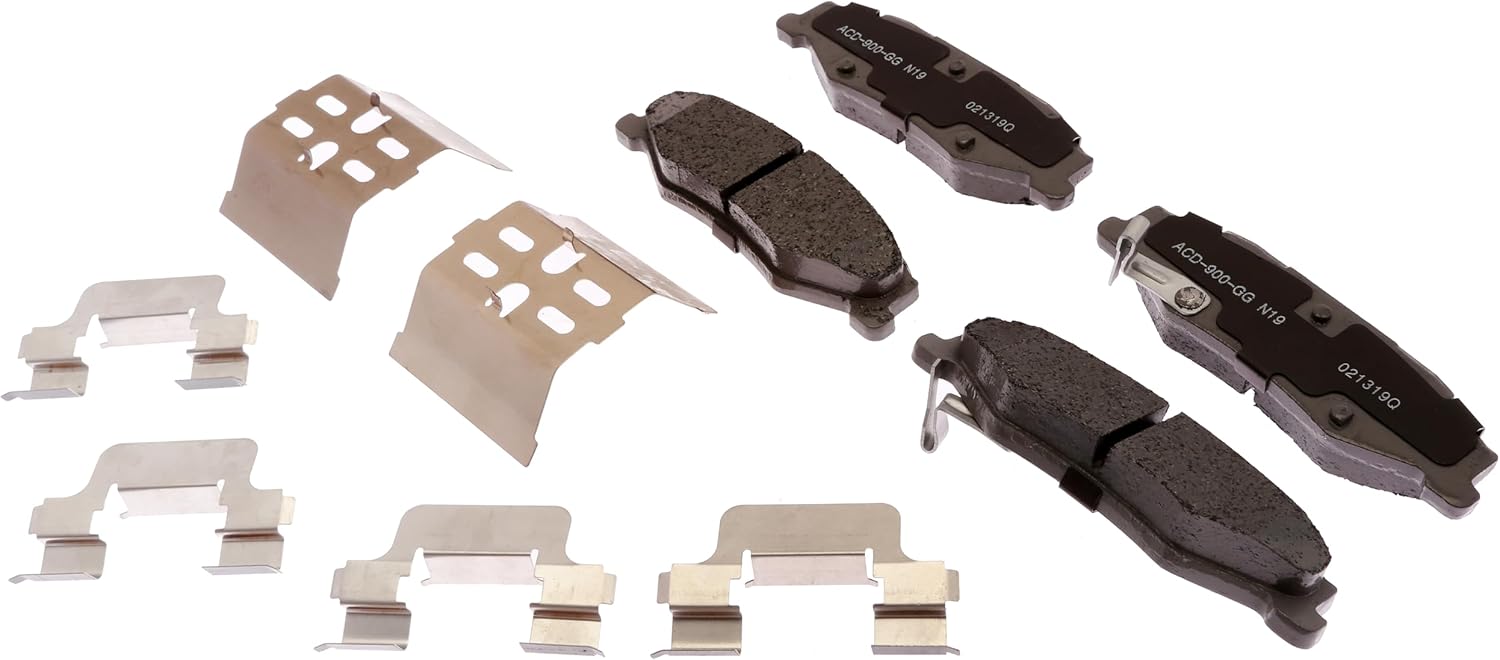 ACDelco Silver 14D732CHF1 Ceramic Rear Disc Brake Pad Set with Clips