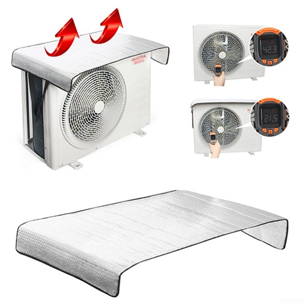 Cubierta de aire acondicionado al aire libre, protectores de aire acondicionado, cubierta de protección solar 46 x 95 cm