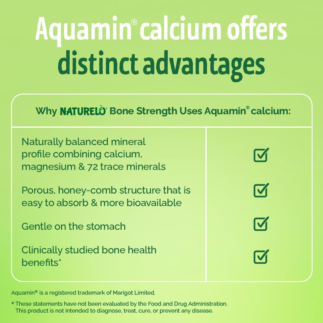 NATURELO 600mg Calcium Supplement for Bone Strength, VIT D3, 120 Capsules — Amazon image 5