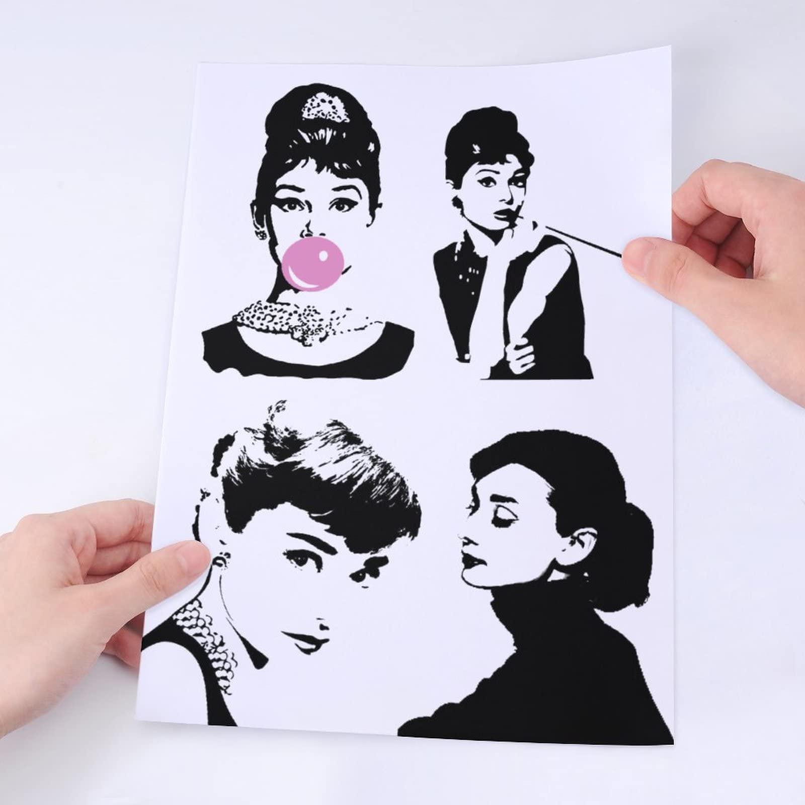 Amazon.co.jp: 防水ステッカーセット オードリー・ヘップバーン Audrey