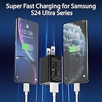 Vista 2 de Cable micro USB largo de carga Android para Samsung Tablet, cable de carga rápida USB Android para tablet Kindle Fire, Galaxy S7 S6 S7 Edge S5, Tab