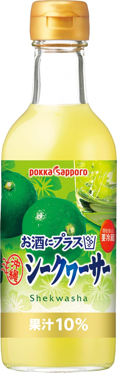 Amazon.co.jp: お酒にプラス 沖縄シークヮーサー 300ml×3個 : 食品