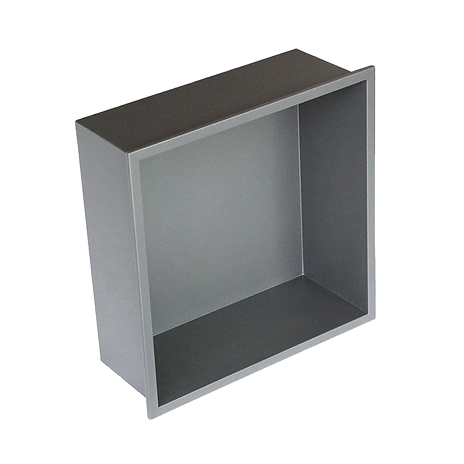 32x32cm Matte White Shower Niche Insert Shelf - 1 Layer Recessed Caddy Organizer No Tile Needed 304 Stainless