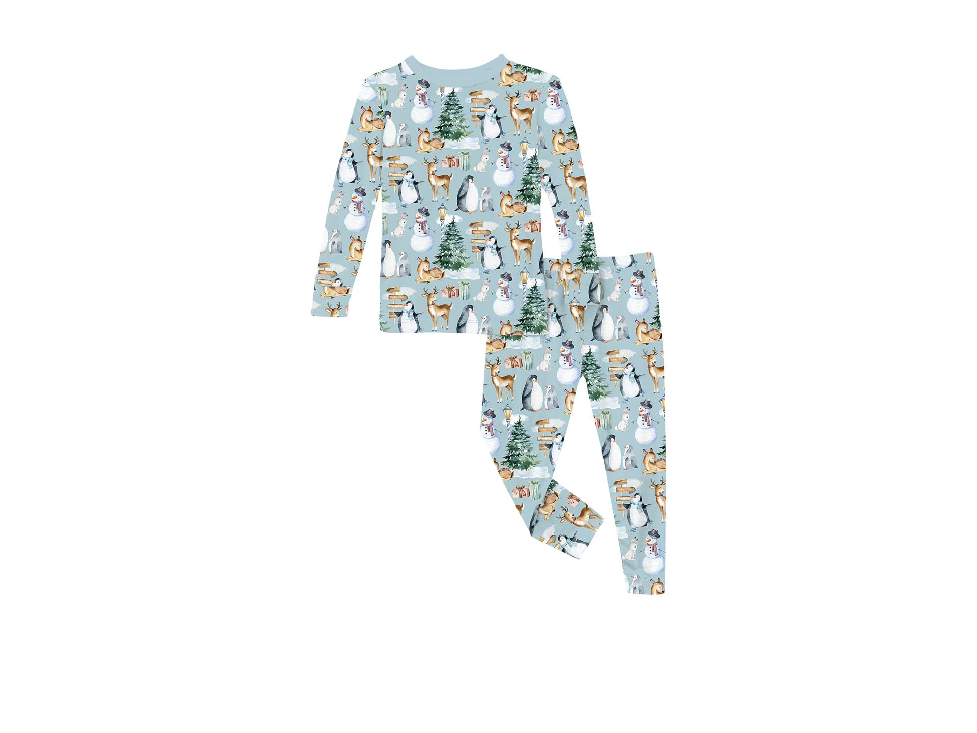 Kickee Pants Kids Print Long Sleeve Pajama Set (Toddler/Little Kid/Big Kid)